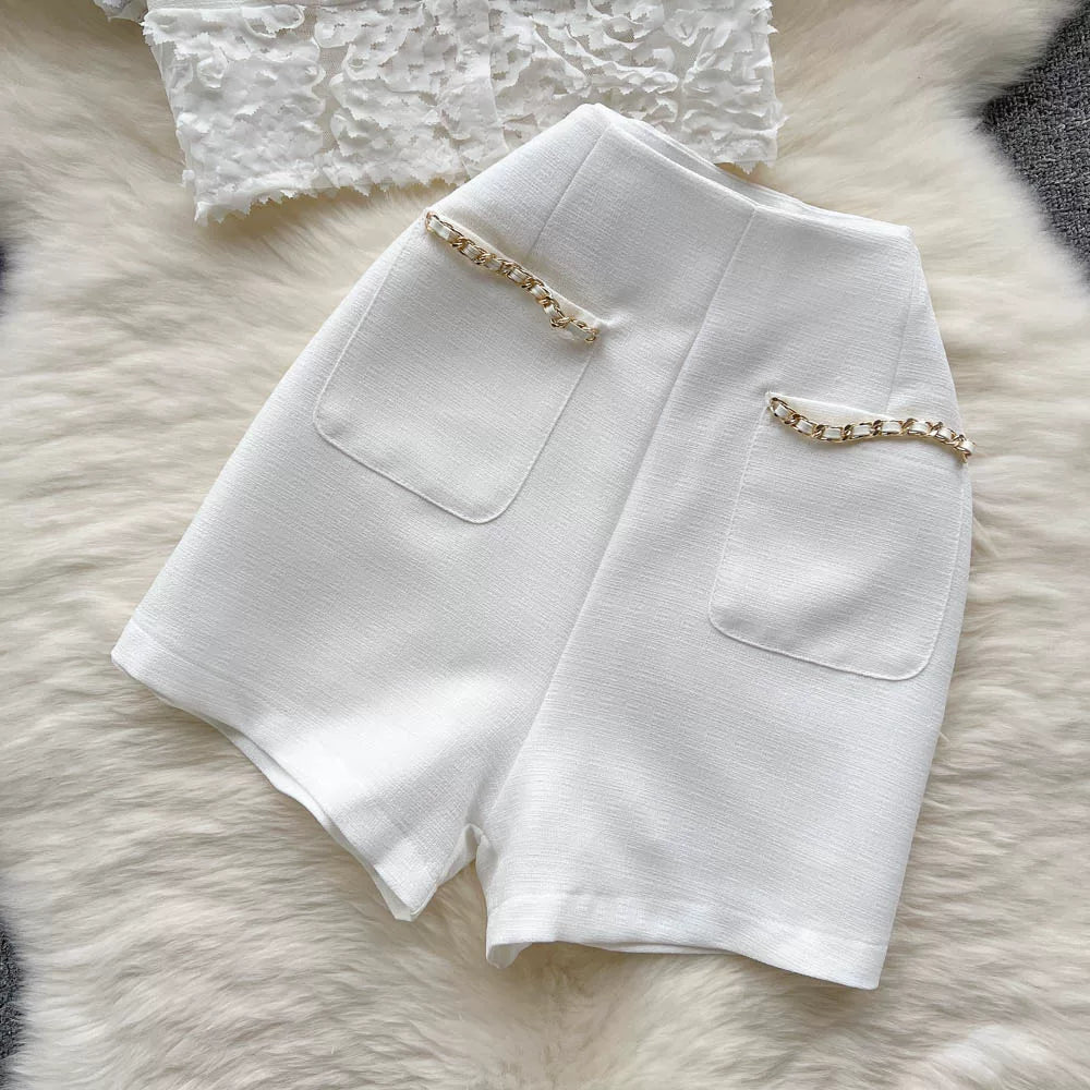 Ensembles En Dentelles Manches Courtes