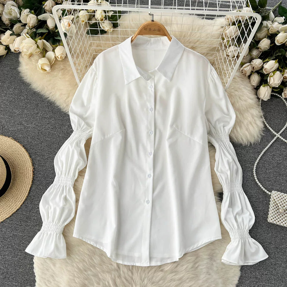 Ensembles Floral Chemise À Manches