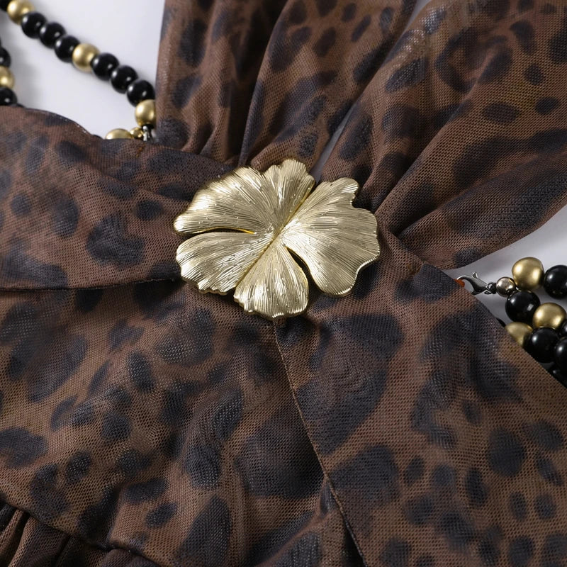 Robe Longue Léopard