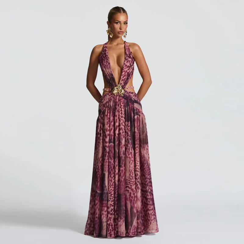 Robe Dos Nu Leopard