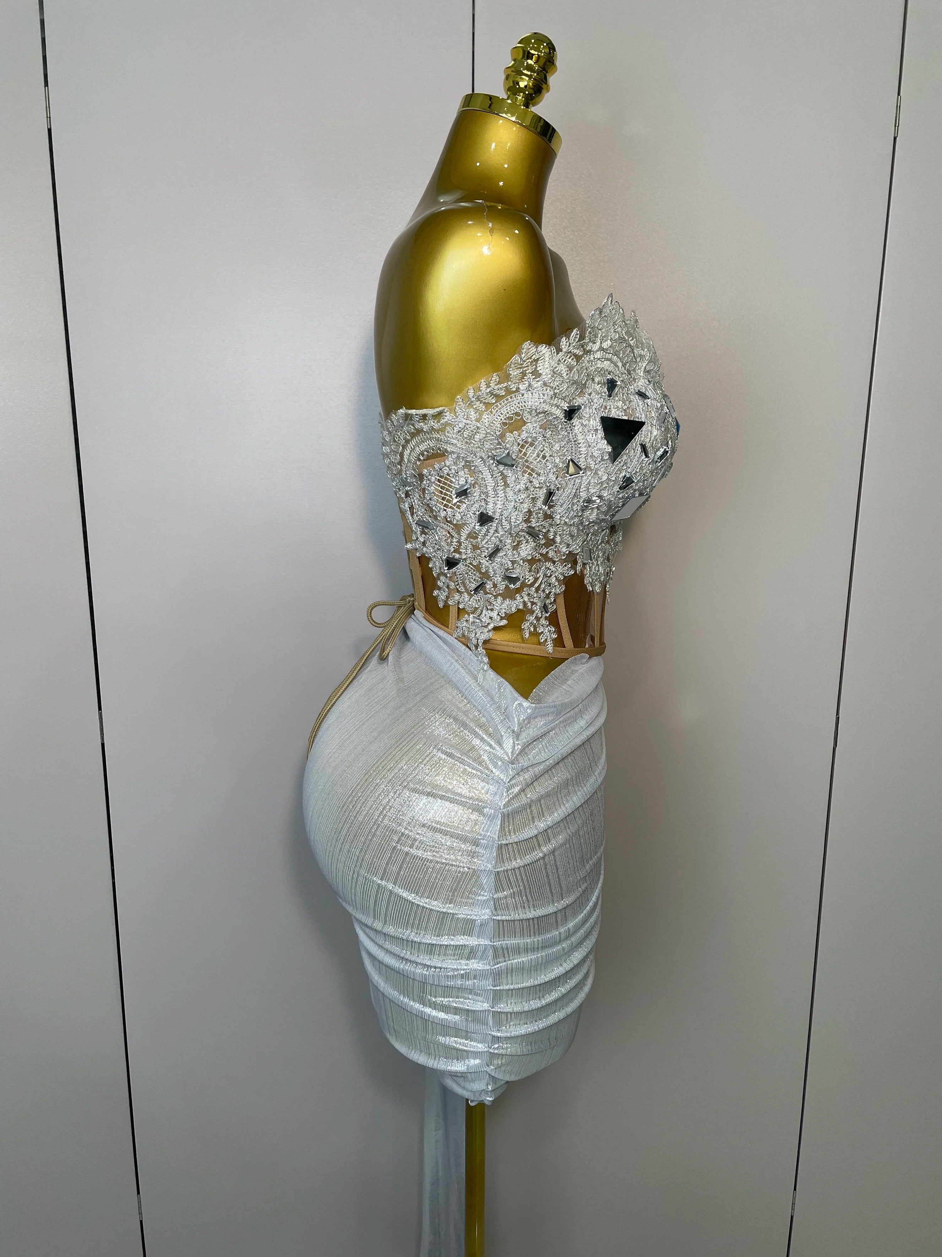 Robe À Paillettes Dos Nu