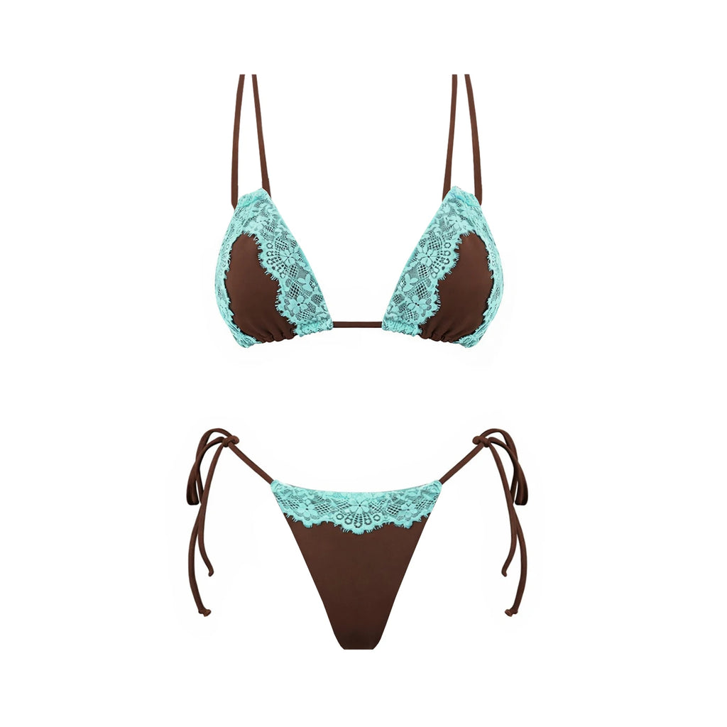 Ensemble Bikini 3 Pièces En Dentelle 2026