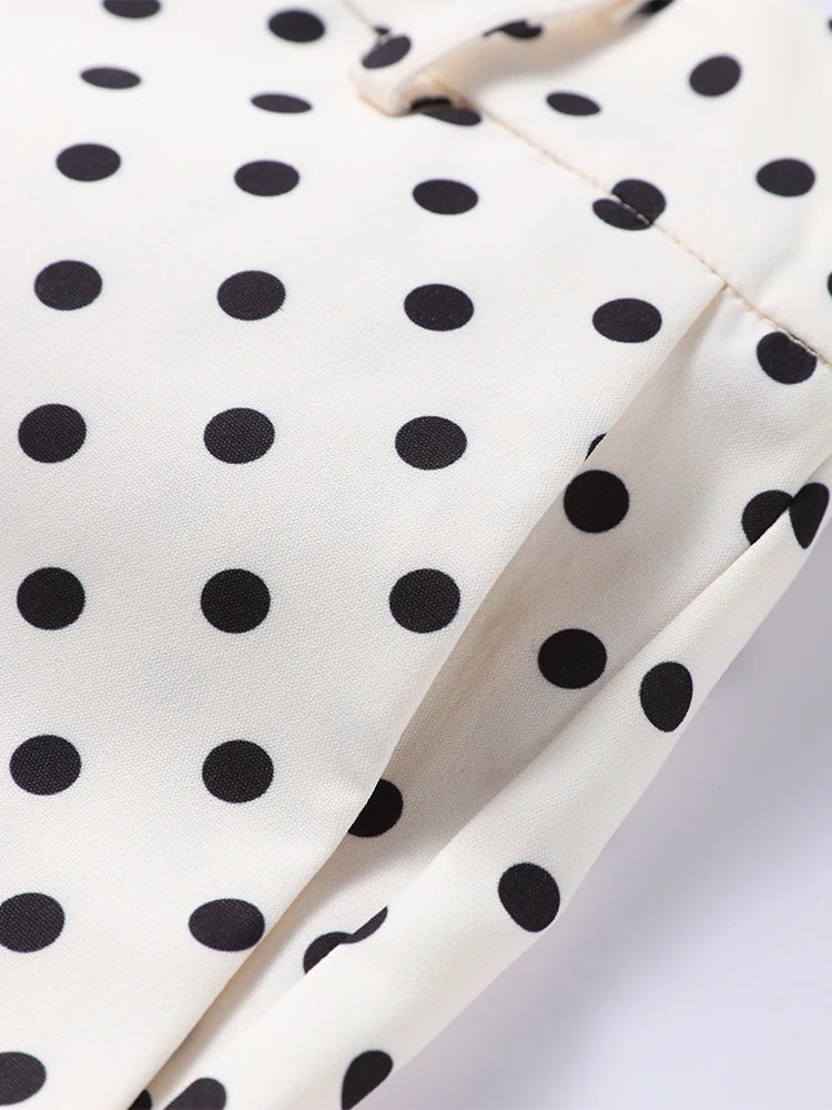 Ensemble À Pois Veste Et Short