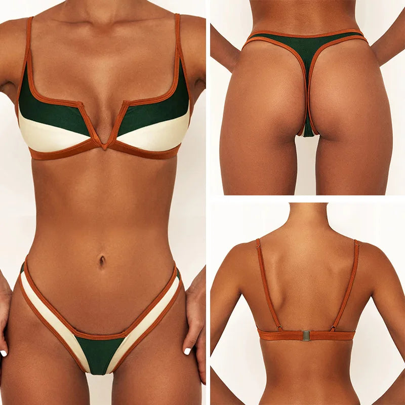 Maillot De Bain Sexy Pour Femmes Style Bikini