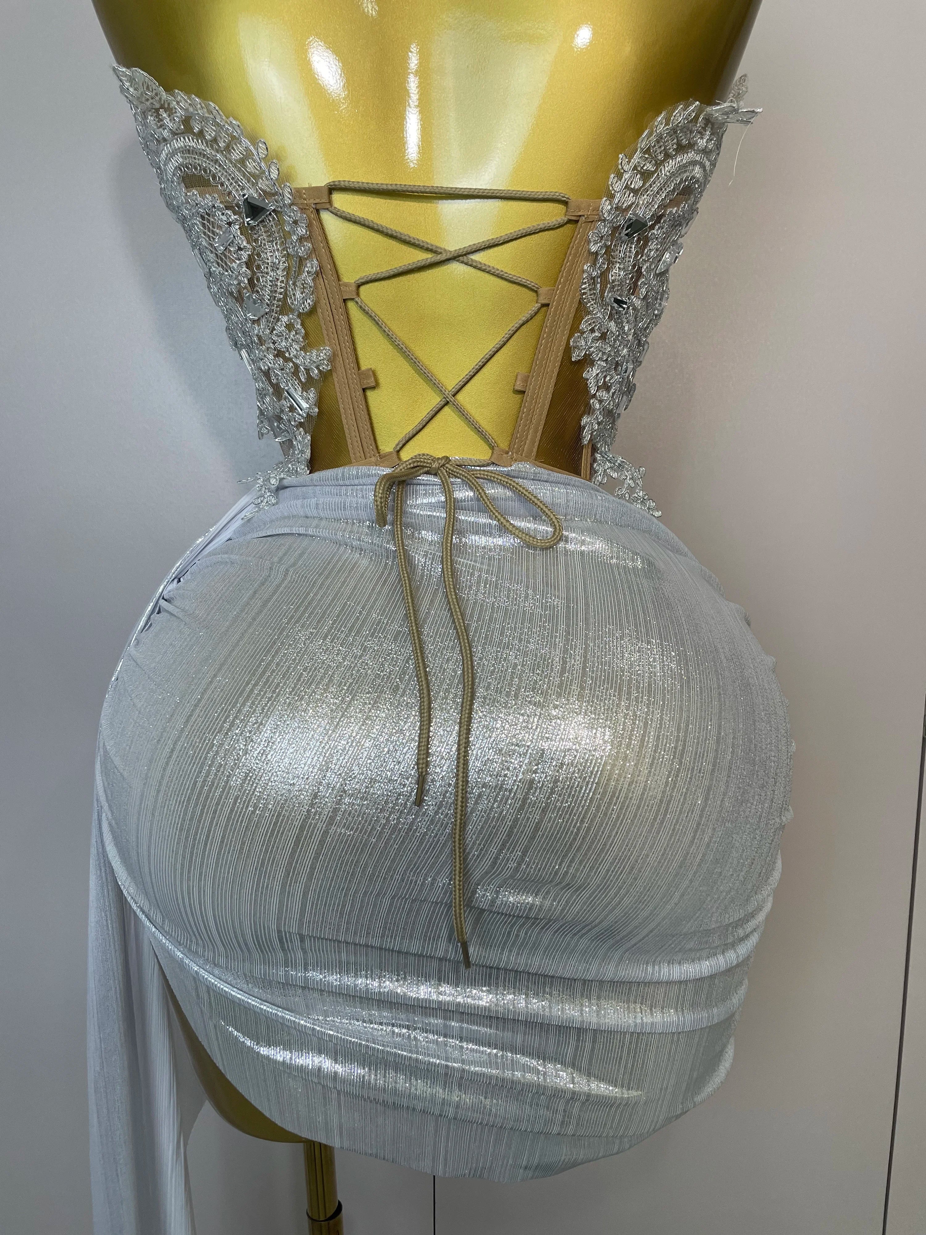 Robe À Paillettes Dos Nu