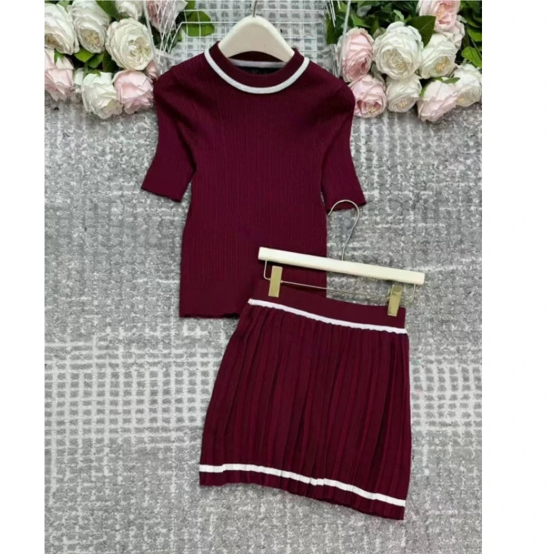 Ensemble Pull-Over Manches Courtes