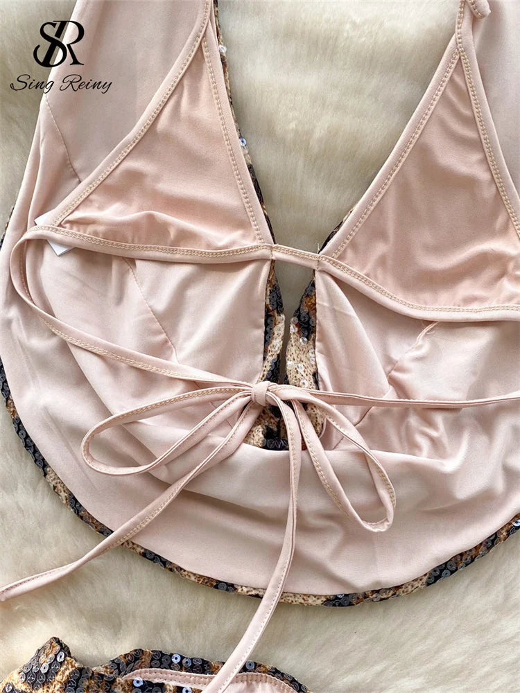 Ensemble Top-Jupe À Paillettes