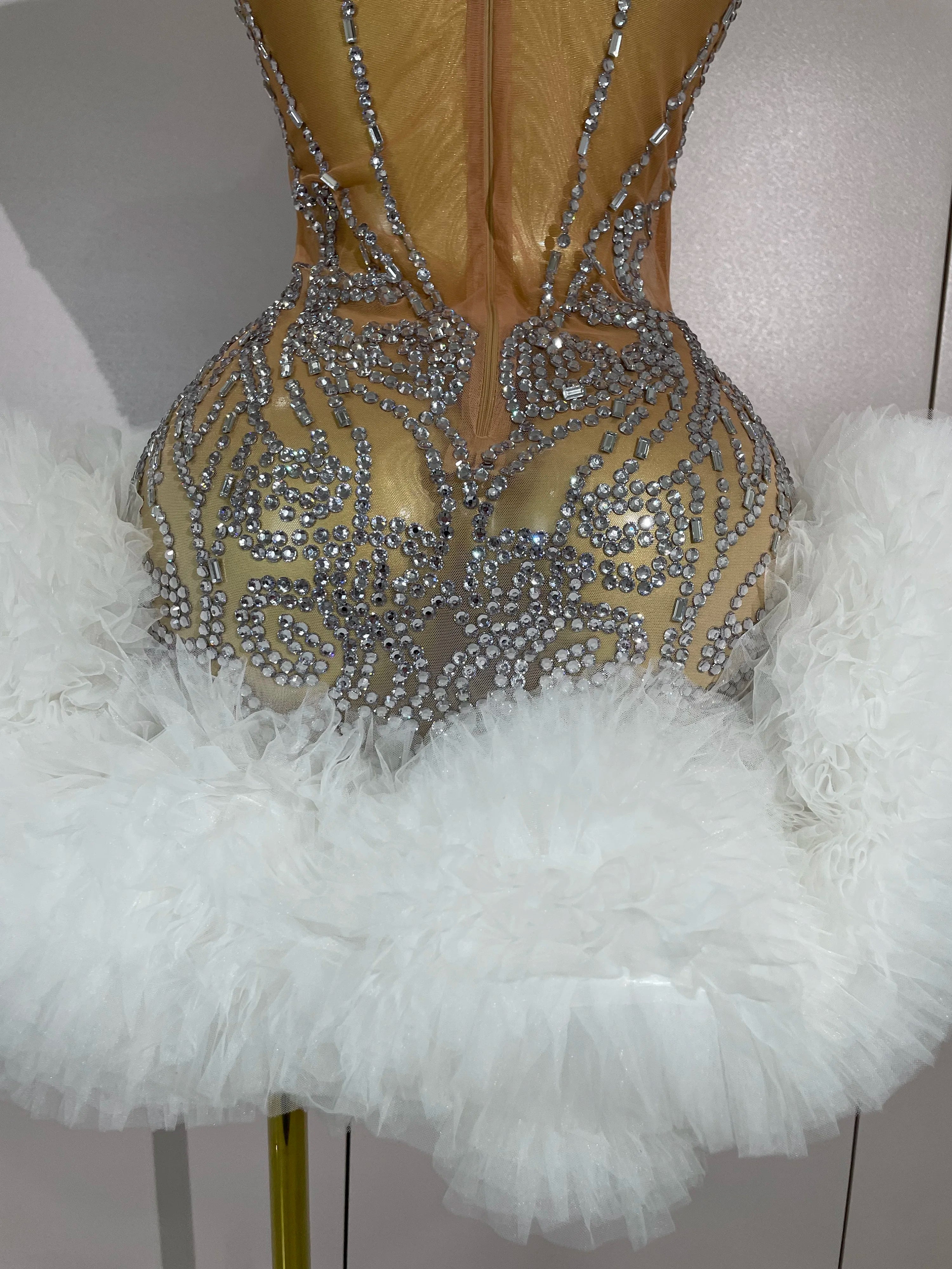 Robe De Cocktail Mini Sexy  En Maille