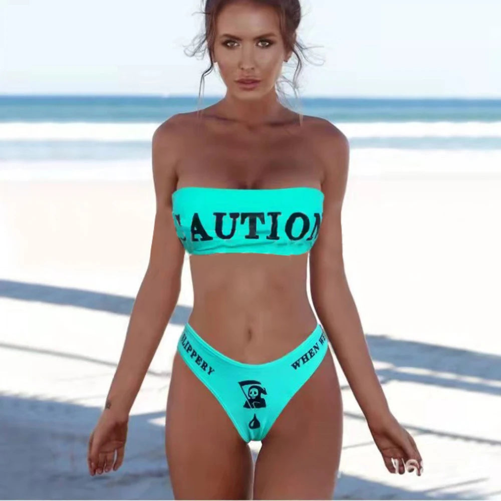 Bikinis Taille Haute Bas Triangle