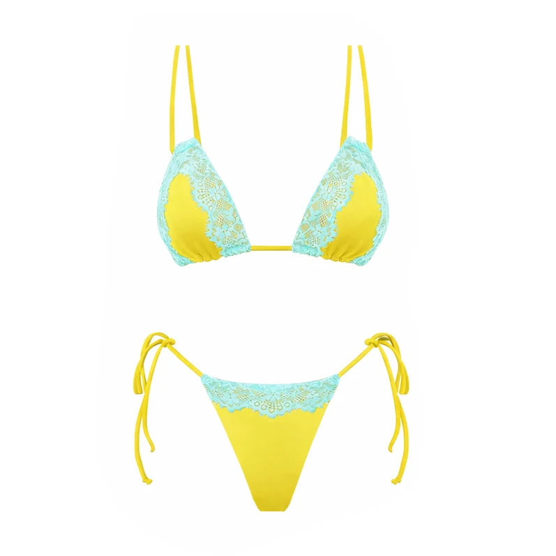 Ensemble Bikini 3 Pièces En Dentelle 2026