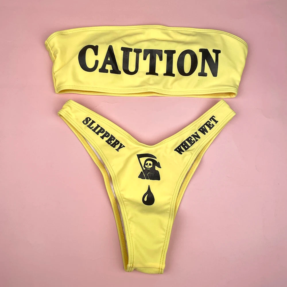 Bikinis Taille Haute Bas Triangle