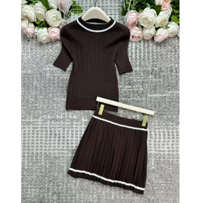 Ensemble Pull-Over Manches Courtes