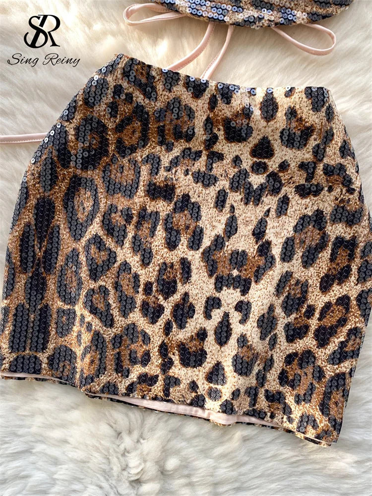 Ensemble Top-Jupe À Paillettes