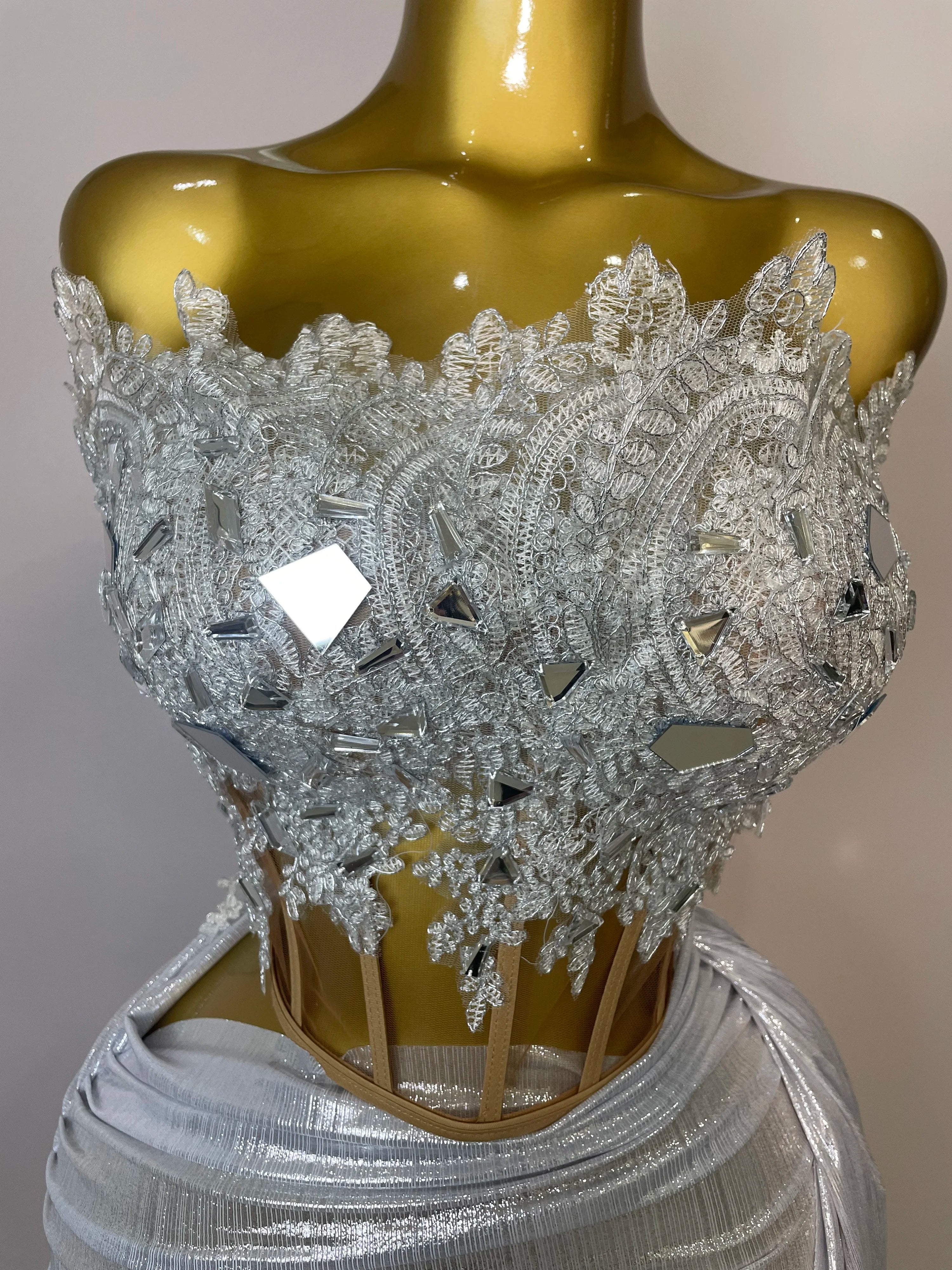 Robe À Paillettes Dos Nu