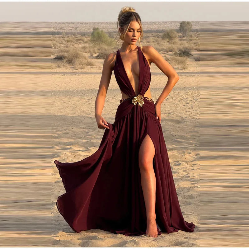 Robe Longue Léopard
