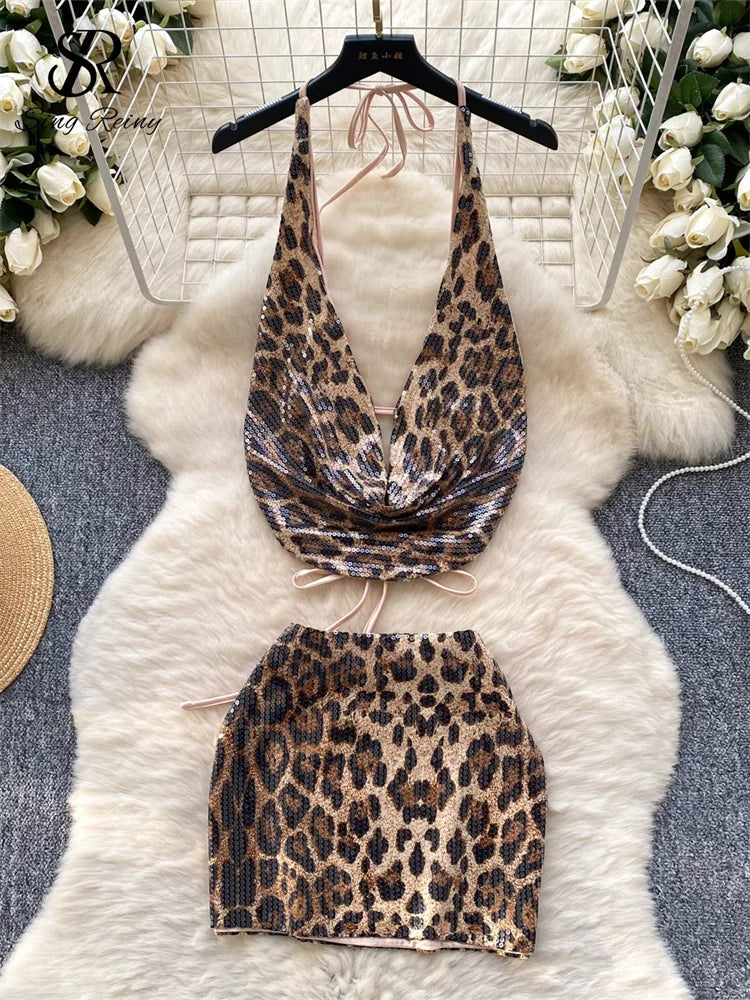Ensemble Top-Jupe À Paillettes